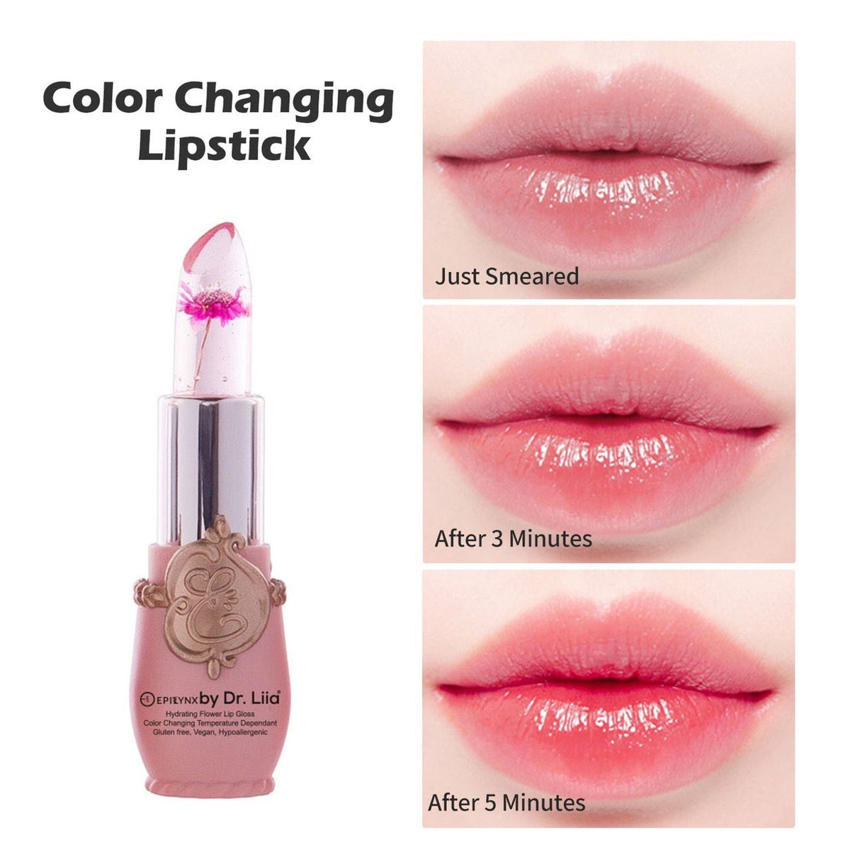 Color-Changing Flower Lip Gloss