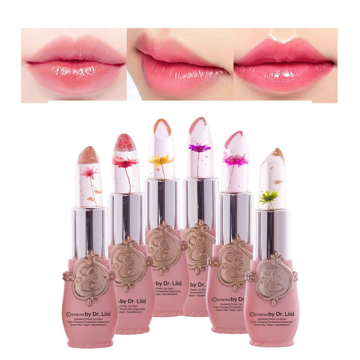 Color-Changing Flower Lip Gloss
